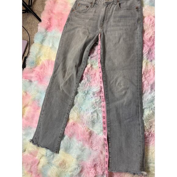 Trave IRINA Slim Raw Hem Gray Jeans Size 27 - Picture 9 of 10